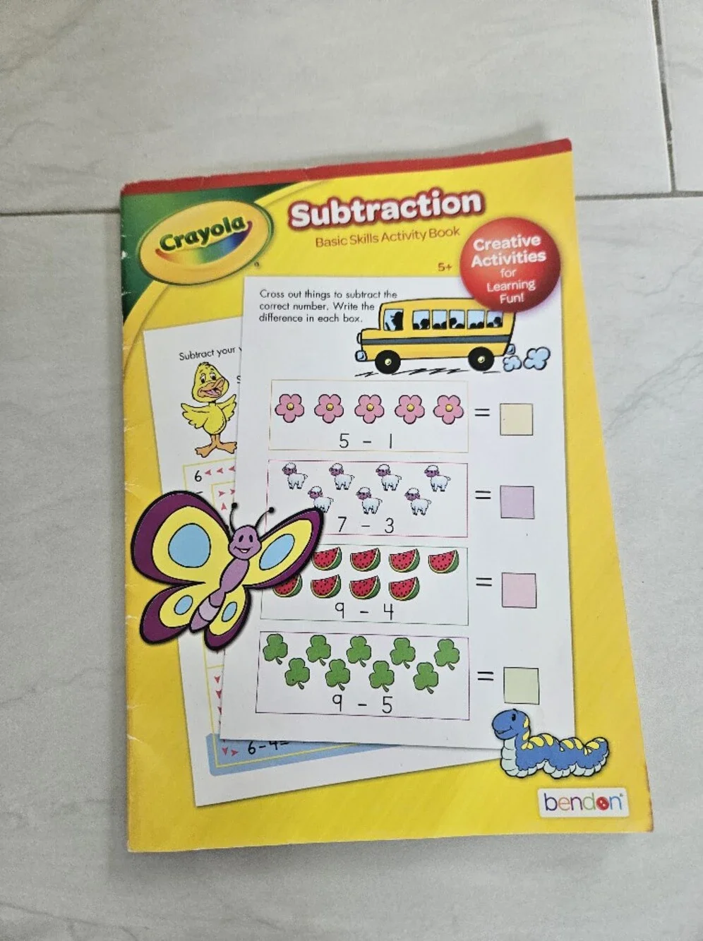 Crayola Subtraction Activity Book - Yellow